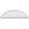 Ekena Millwork Segment Arch 4 Spoke Architectural Grade PVC Combination Pediment, 76"W x 25-7/8"H x 2-3/4"P PEDPC076X260SEG04 - alternate 3